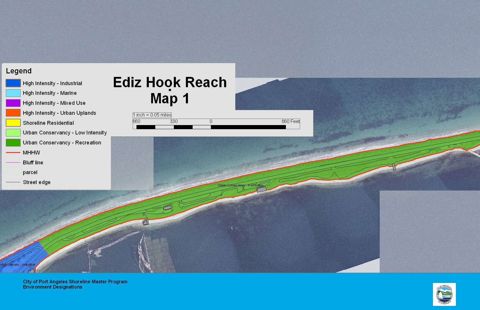Ediz Hook Reach Map